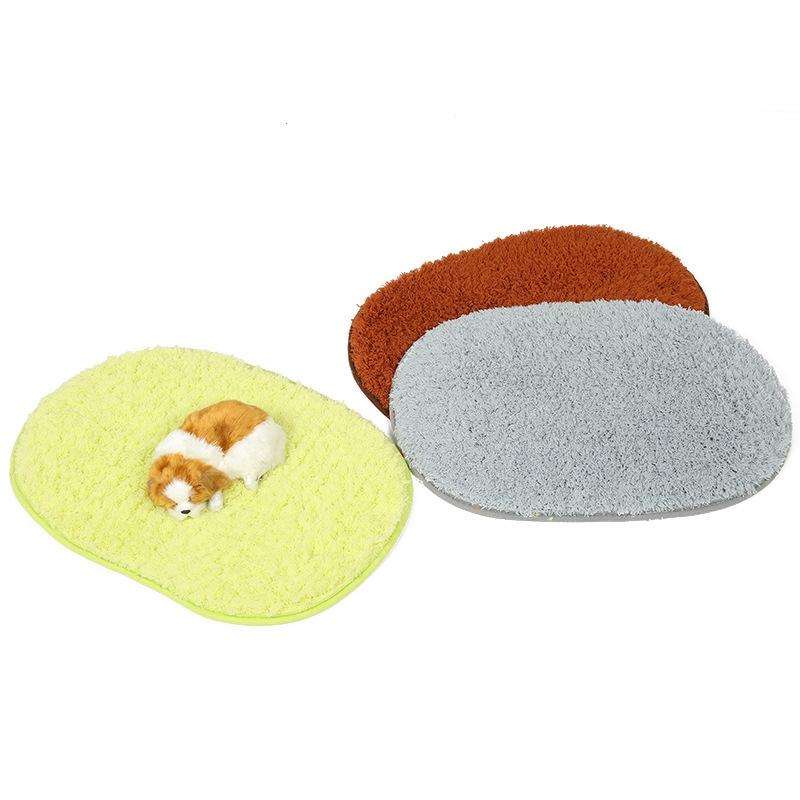 Pet Deep Sleep Plush Pad Pet Bed, Specification: 40x60cm(Khaki)