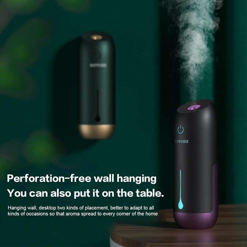 Timed Automatic Spray Air Purification Diffuser, Single Machine, No Essential Oil(2.0 Forest Green)