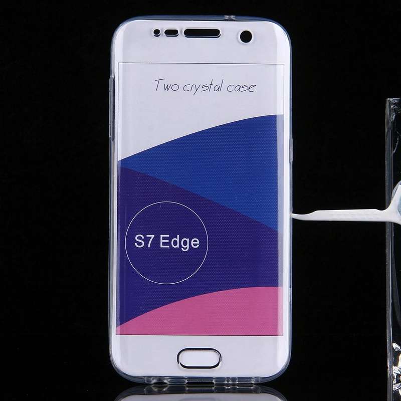 For Galaxy S7 Edge / G935 0.75mm Double-sided Ultra-thin Transparent TPU Protective Case (Transpa...
