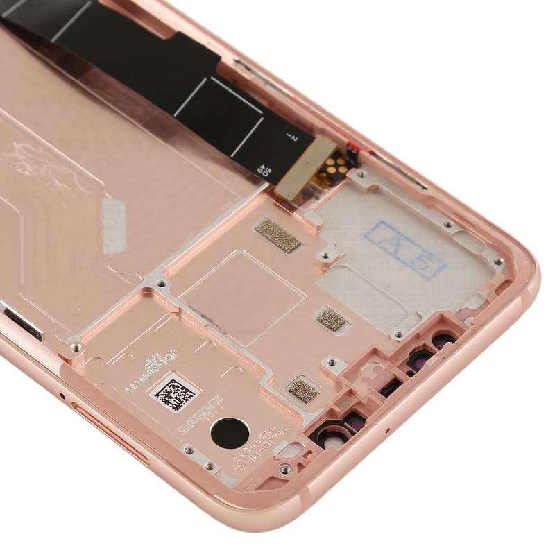 LCD Screen and Digitizer Full Assembly with Frame & Side Keys for Xiaomi Mi 8(Rose Gold)