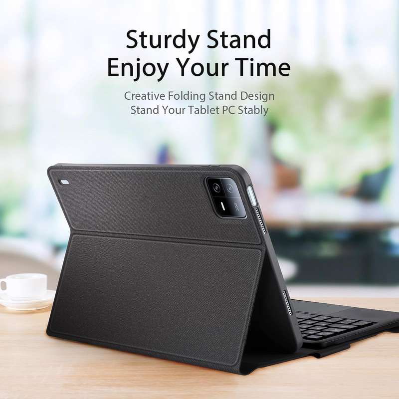 For Xiaomi Pad 6 / Pad 6 Pro DUX DUCIS TK Series Bluetooth Keyboard Leather Case with Touchpad(Bl...