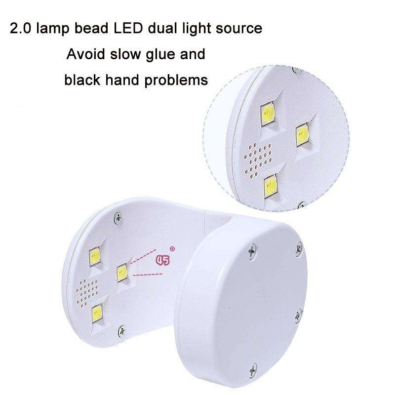 USB Mini Nail Phototherapy Lamp Nail Polish Baking Lamp, Color: Green