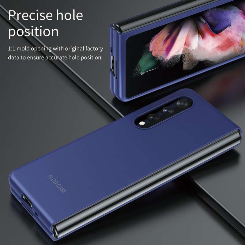 For Samsung Galaxy Z Fold4 5G Skin Feel Shockproof PC Fold Protective Phone Case(Green)