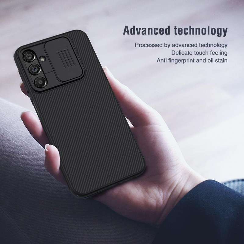 For Samsung Galaxy A24 4G NILLKIN Black Mirror Series Camshield PC Phone Case(Black)
