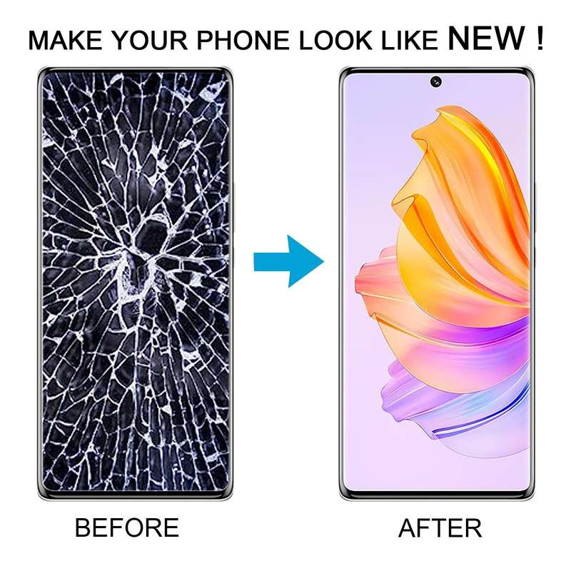 For Honor 80 SE Original LCD Screen Digitizer Full Assembly with Frame (Gold)