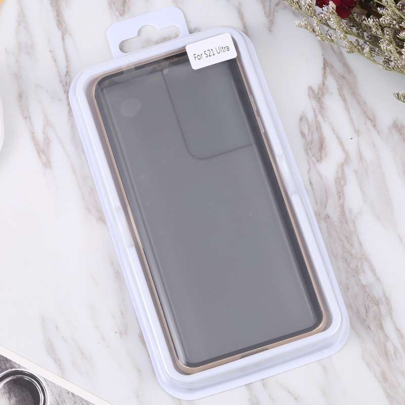 For Samsung Galaxy S21 Ultra 5G Anti-peeping Magnetic Double-sided Tempered Glass Phone Case(Gold)
