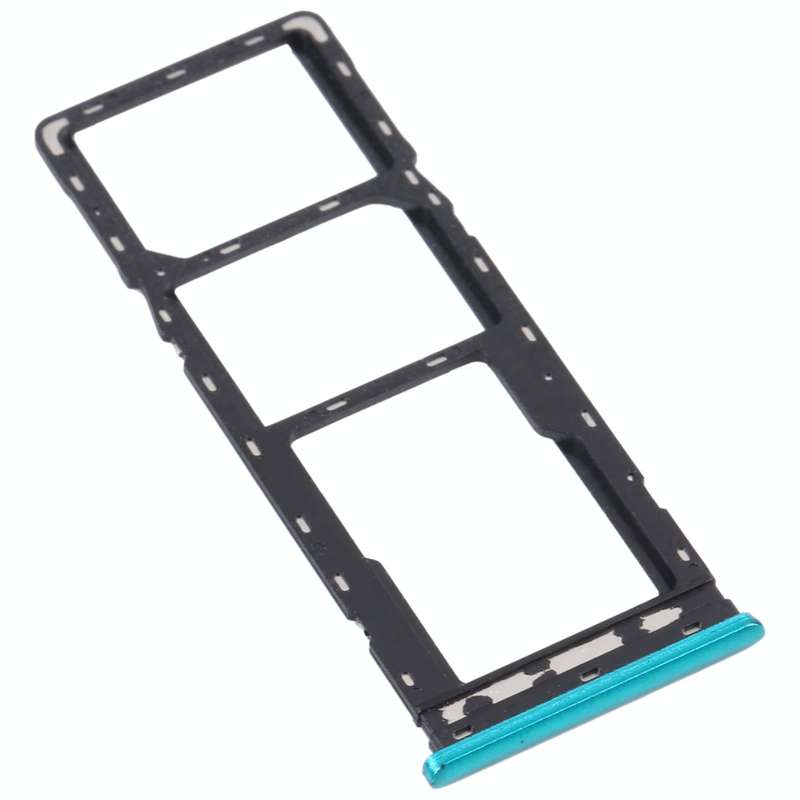 For Infinix S5 Lite X652B X652C SIM Card Tray + SIM Card Tray + Micro SD Card Tray (Green)
