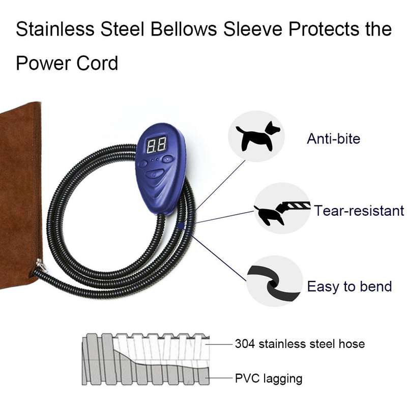 40x30cm Green 12V Low Voltage Multifunctional Warm Pet Heating Pad Pet Electric Blanket(EU Plug)