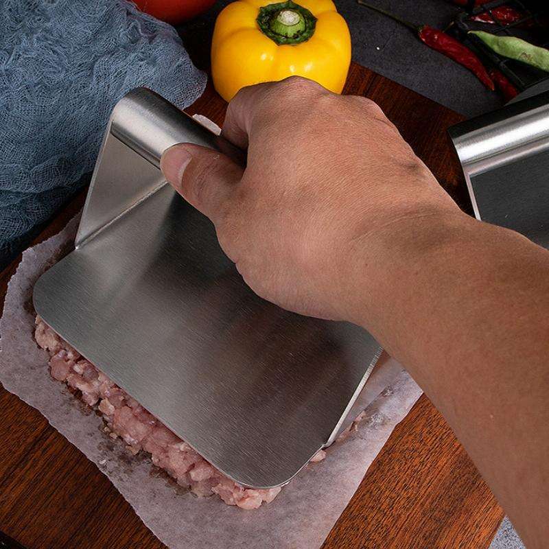 304 Stainless Steel Hamburger Manual Meat Press, Specification: Square