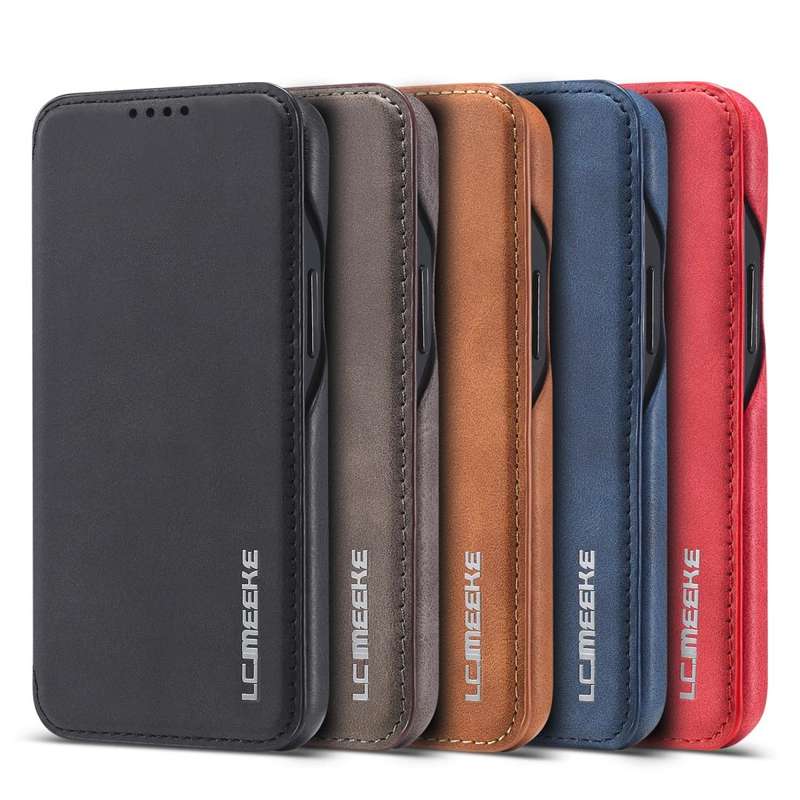 For iPhone 12 mini LC.IMEEKE Hon Ancient Series Horizontal Flip Leather Case with Holder & Card S...