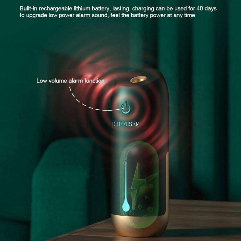 Timed Automatic Spray Air Purification Diffuser, Single Machine, No Essential Oil(2.0 Forest Green)