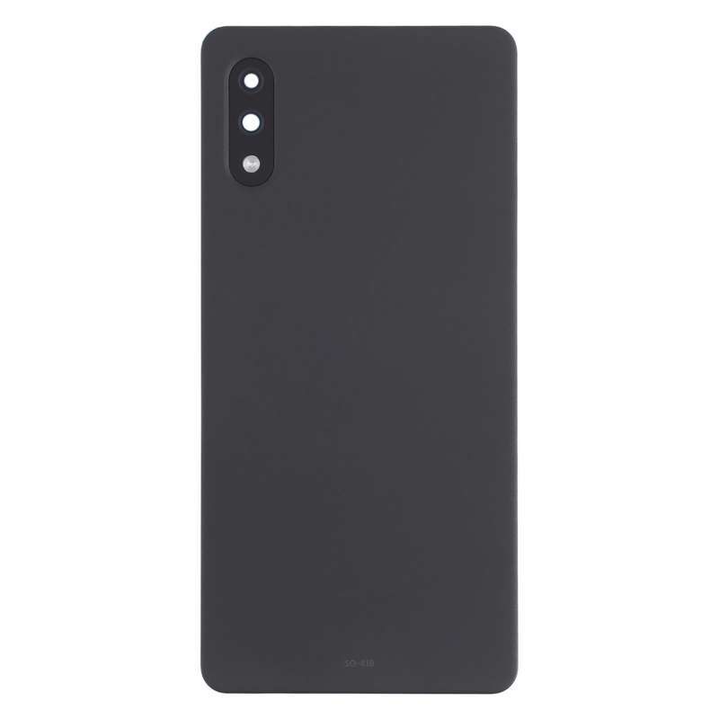 Battery Back Cover with Camera Lens Cover for Sony Xperia Ace II SO-41B(Black)