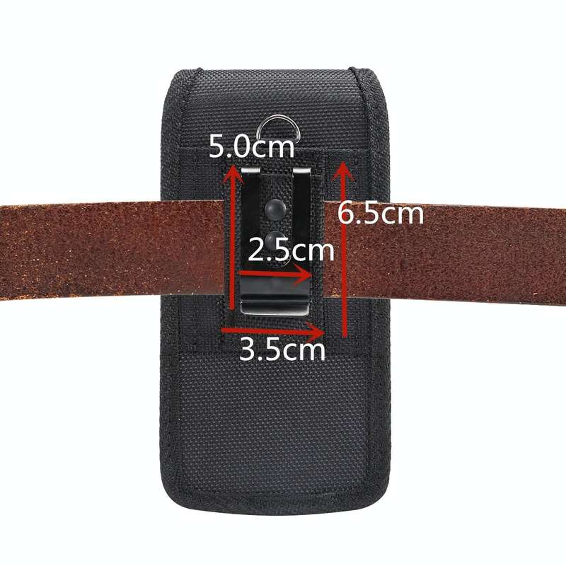 Universal Hanging Waist Oxford Cloth Case with Carabiner for 7.2 inch Mobile Phones