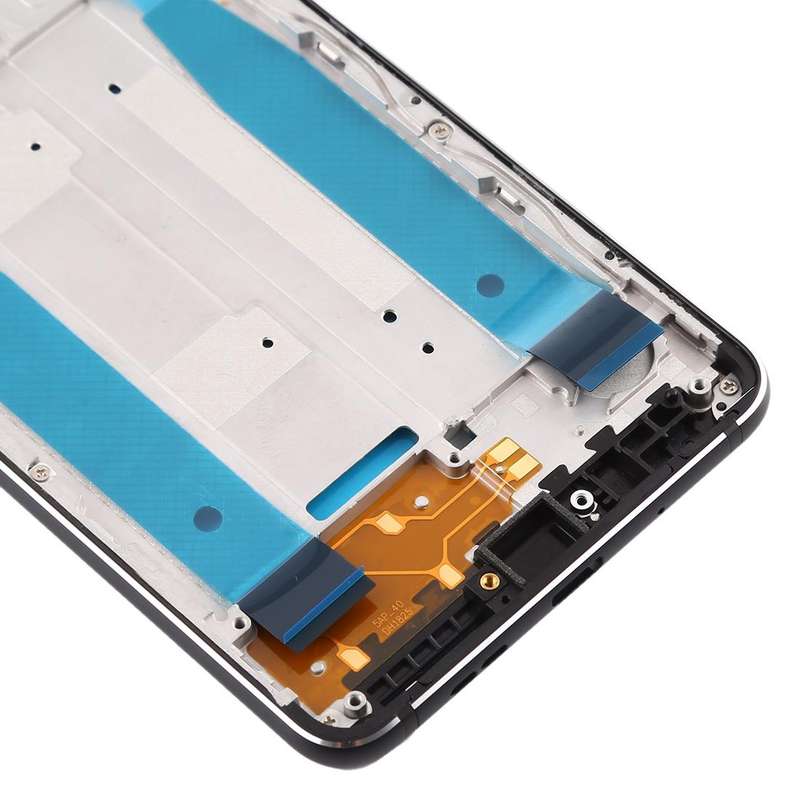Front Housing LCD Frame Bezel Plate for Nokia 3.1 TA-1049 TA-1057 TA-1063 TA-1070 (Black)