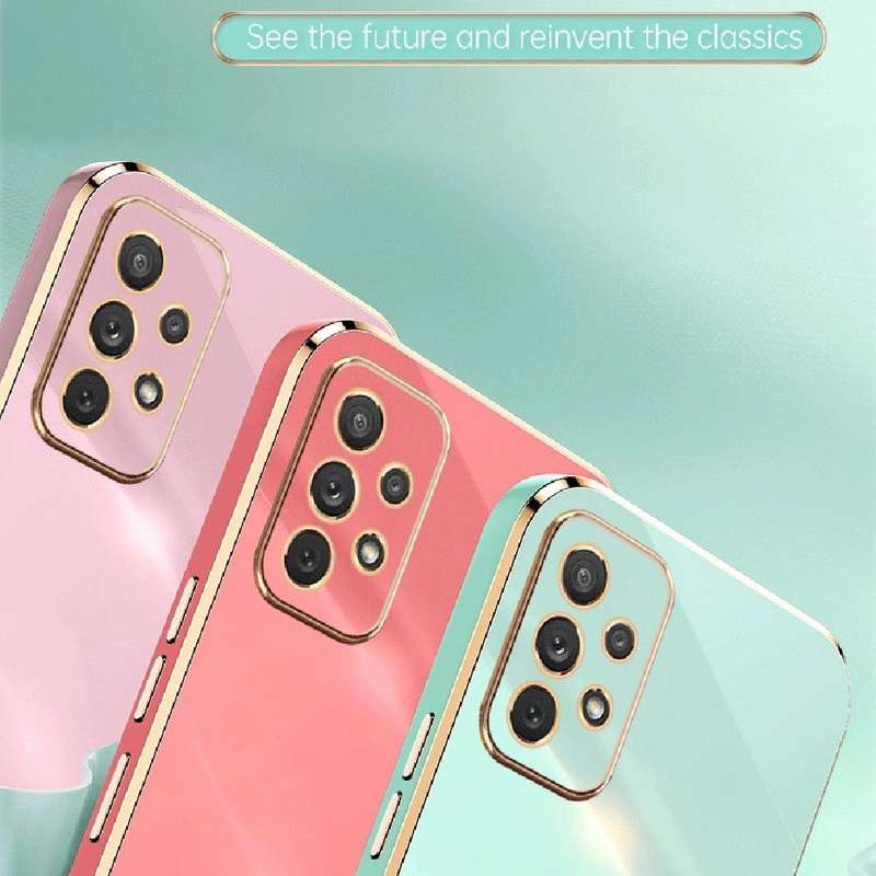 For Samsung Galaxy A73 5G XINLI Straight Edge 6D Electroplate TPU Phone Case(Black)