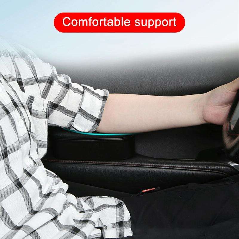 Car Armrest Elbow Support Universal Heightening Pad Armrest Box (Black)