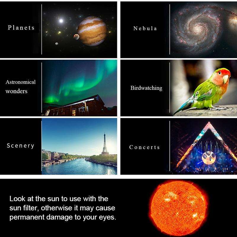 WR852 16x/66x70 High Definition High Times Astronomical Telescope with Tripod