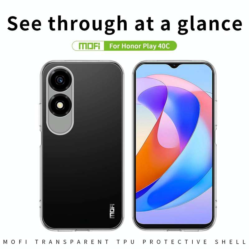 For Honor Play 40C / X5 Plus MOFI Ming Series Ultra-thin TPU Phone Case(Transparent)