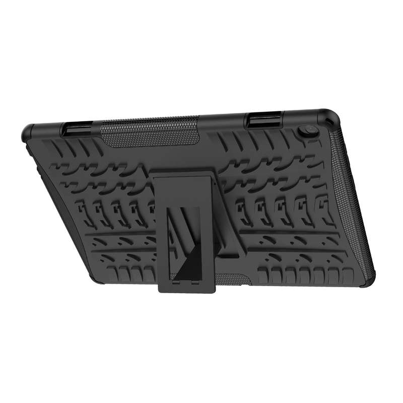 For Lenovo Tab M10 X605 / X505 Tire Texture Shockproof TPU+PC Protective Tablet Case with Holder(...