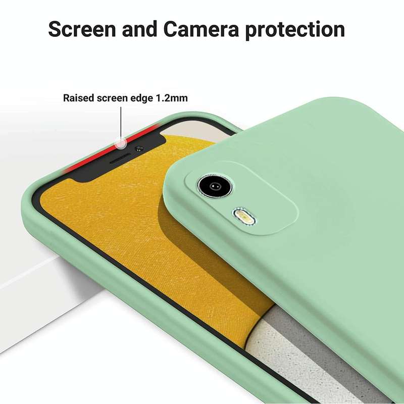 For Nokia C12 / C12 Pro / C12 Plus Pure Color Liquid Silicone Shockproof Phone Case(Green)