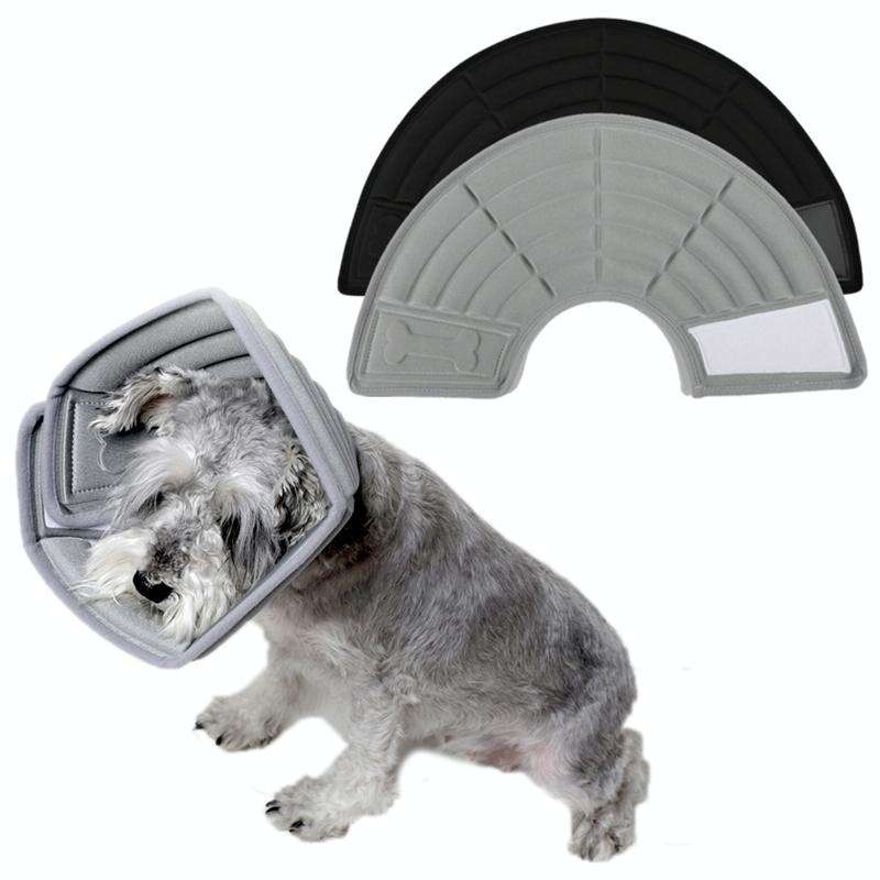 Pet Grooming Anti-Bite Neck Ring, Specification: XL(Grey)