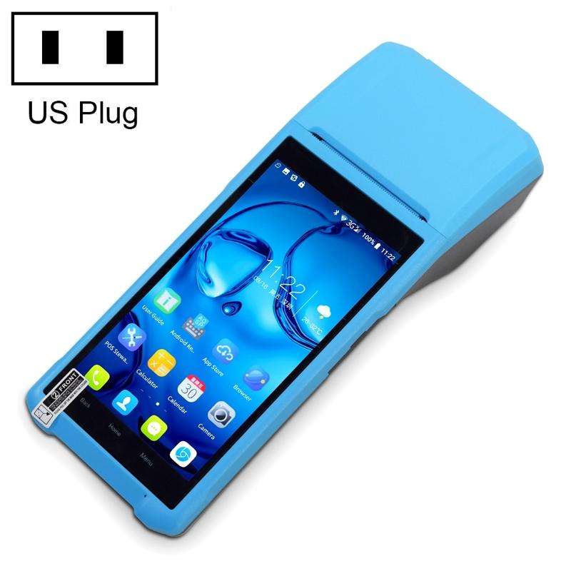 POS-6100 5.5 inch Handheld Android Smart Scan Code Cash Register Thermal Printing Machine PDA Ter...