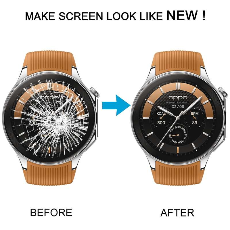 For OPPO Watch X Original LCD Screen and Digitizer Full Assembly With Frame (Silver)