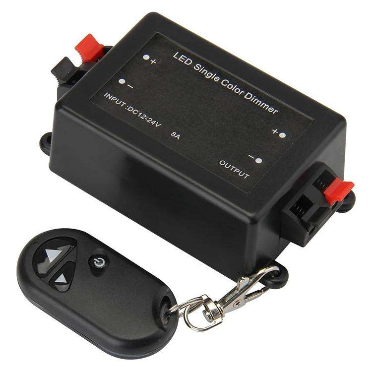 RF Wireless Controller / LED Single Color Dimmer, DC 12V(Black)