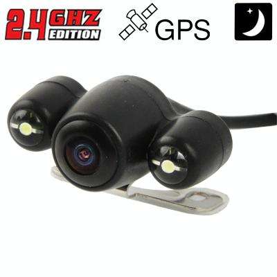 2.4G Wireless GPS Night Vision Car Rear View Backup Camera with 2 LED, Wide viewing angle: 120 (W...