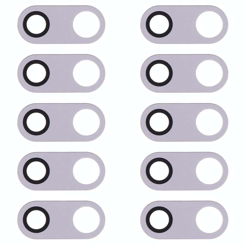 10 PCS Back Camera Lens for LG V30 H930 H933 (Silver)