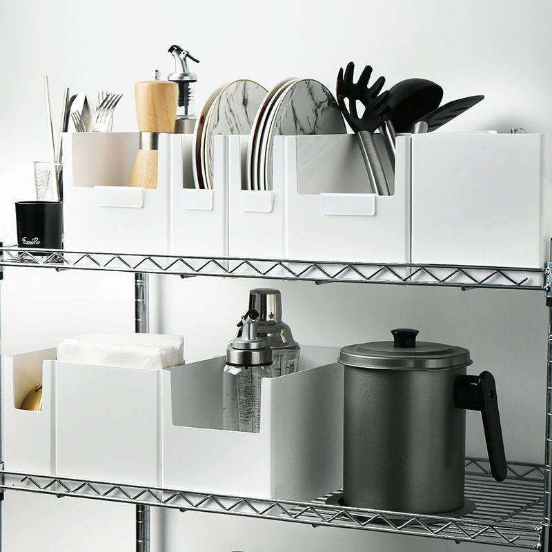 Cabinet Drawer Storage Organizer Box With Classification Label Clip, Style: Narrow Small