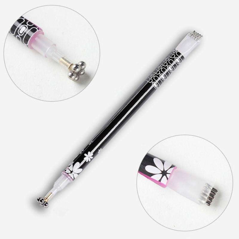 3 PCS Cat Eye Gel Magnet Pen Double Head Magnetic Pen Plum Branding Flower Magnetic Pen Nail Cat ...
