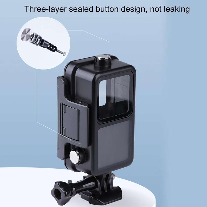 60m Waterproof Housing Diving Case for DJI Action 2 (Black)