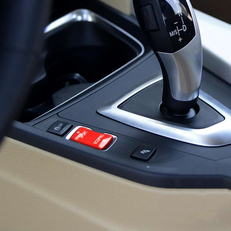 Car Gear Mode Switch Button for BMW 1-Series F20 2012-2018,Left and Right Drive(Red)