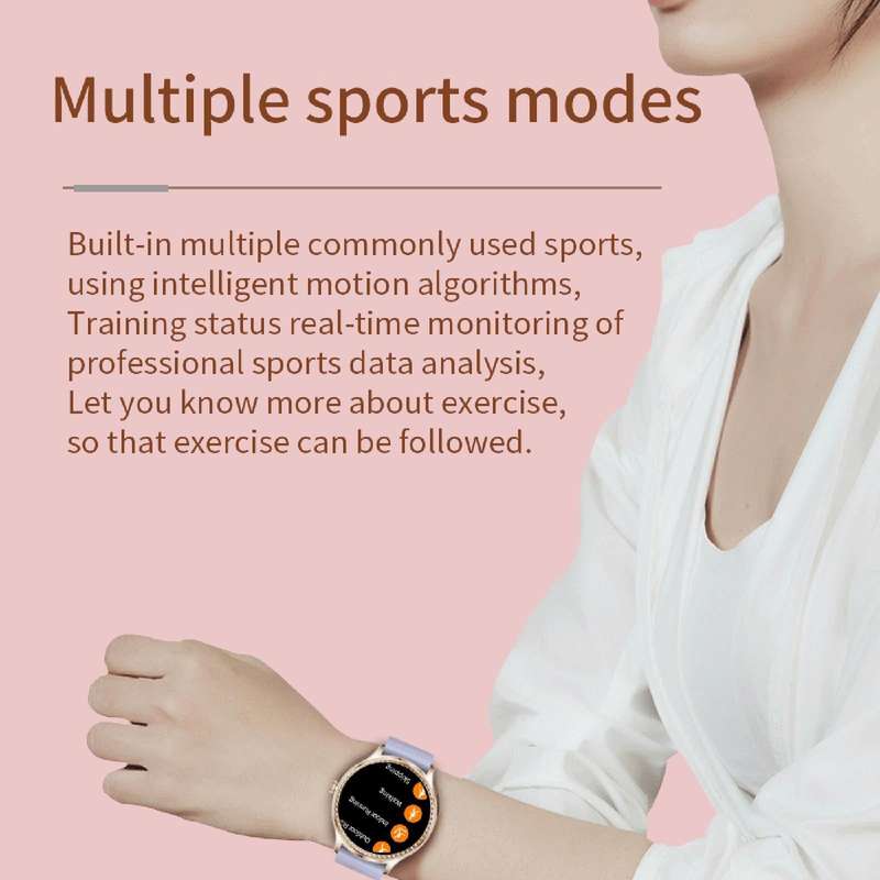 AK35 1.32 inch IPS Color Screen Smart Watch, Support Sleep Monitoring/Blood Oxygen Monitoring(Gol...