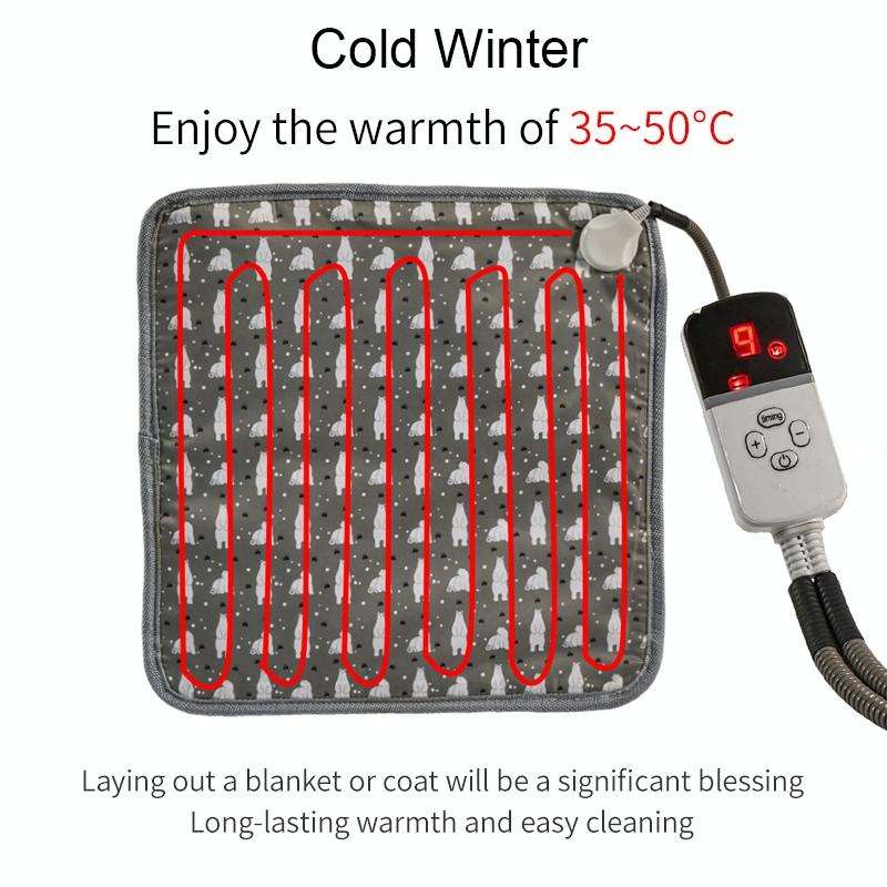 CW45 45x45cm Multi-level Temperature Regulating Timing Pet Heating Pad, Spec: EU Plug