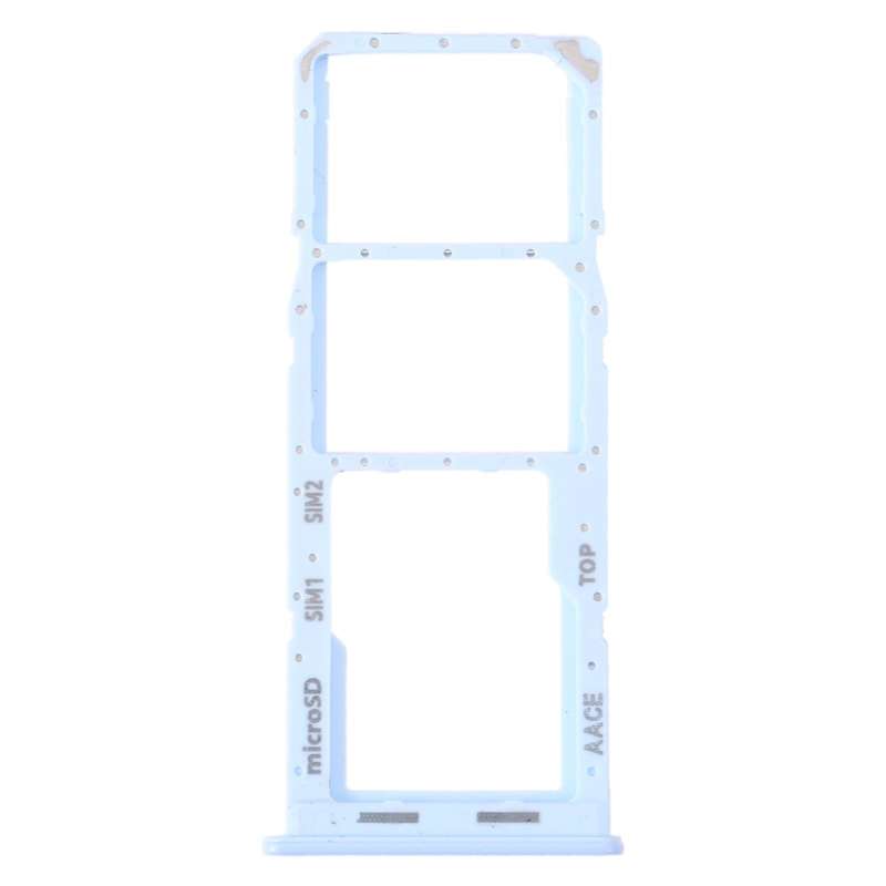 For Samsung Galaxy A13 SM-A135 Original SIM Card Tray + SIM Card Tray + Micro SD Card Tray (Blue)