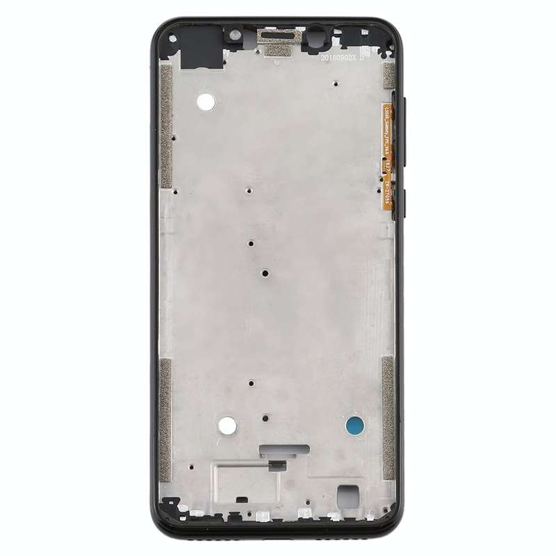 Front Housing LCD Frame Bezel Plate for Motorola Moto One (P30 Play) (Black)