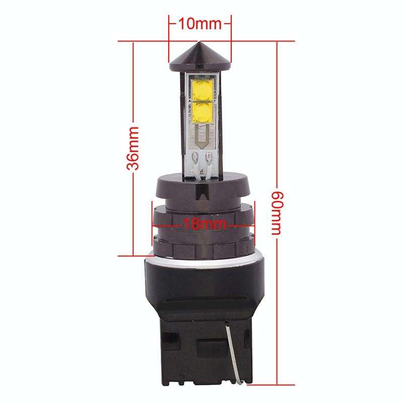 MZ T20 7440 20W 800LM White Light 4 CREE XT-E LED Car Brake Light Daytime Running Light Bulb, DC ...