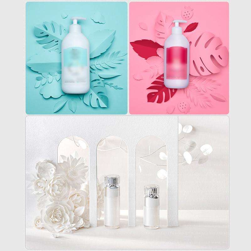 10 in 1 Creative Paper Cutting Shooting Props Tree Leaves Papercut Jewelry Cosmetics Background P...