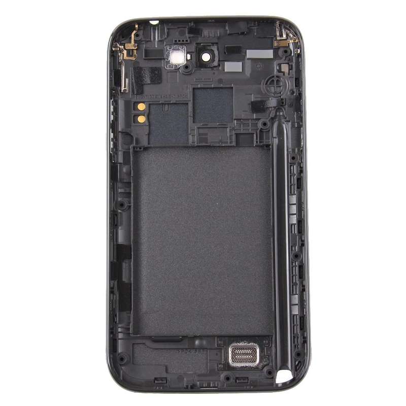 For Galaxy Note II / N7100 Middle Frame Bezel + Battery Back Cover (Black)
