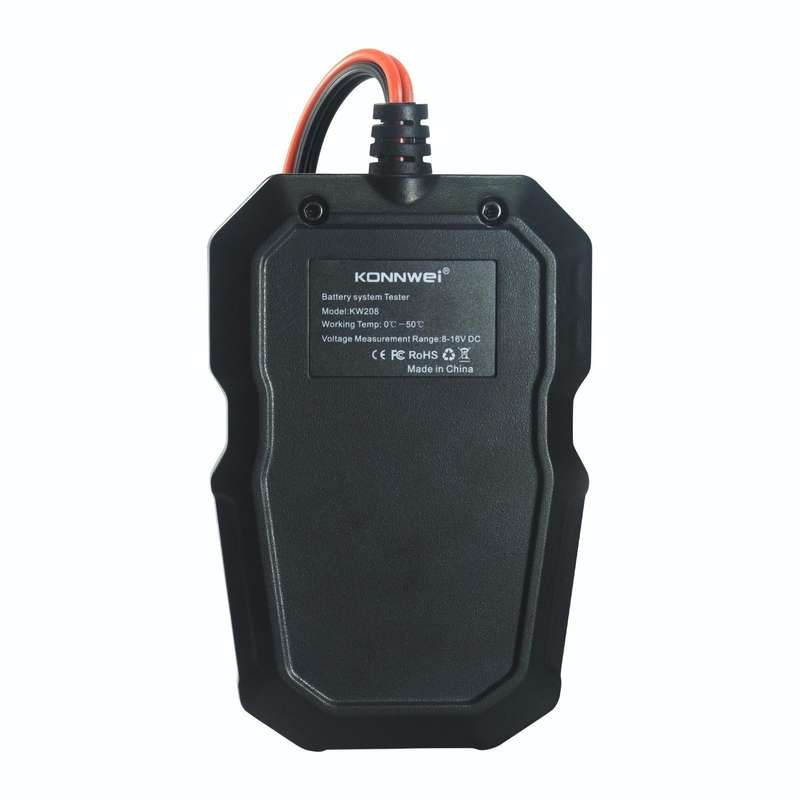 KONNWEI KW208 Car TFT Color Screen Battery Tester Support 8 Languages