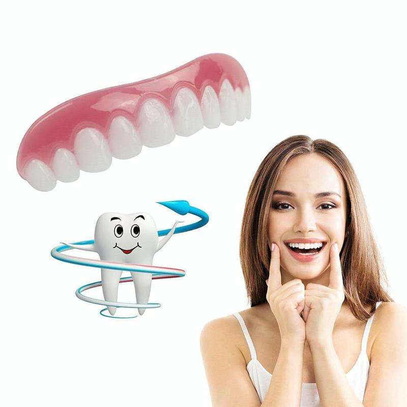 Silicone Whitening Simulation Braces Comfort Fit Flex Curved Teeth Dentures Beauty Tools, Length:...