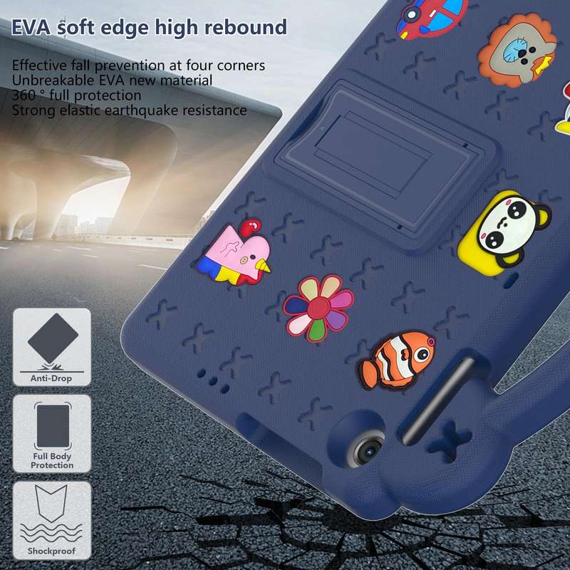 For Lenovo Tab M10 3rd Gen TB328FU / TB328XU 2022 10.1 Handle Kickstand Children EVA Shockproof T...