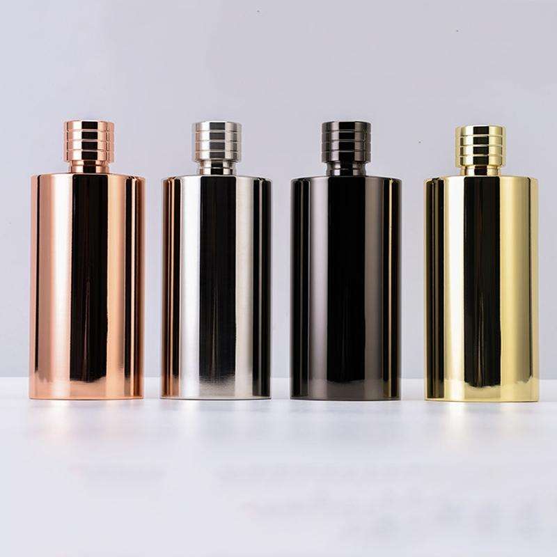 500ml Outdoor Wine Pot 304 Stainless Steel Cylindrical Hip Flask, Color: Frosted Surface