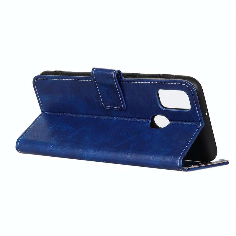 For ZTE Blade A7s 2020 Retro Crazy Horse Texture Horizontal Flip Leather Case with Holder & Card ...