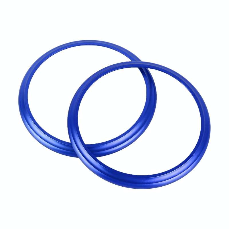2 PCS Car Air Conditioner Air Outlet Decorative Ring for Subaru BRZ Outback / Toyota 86(Blue)