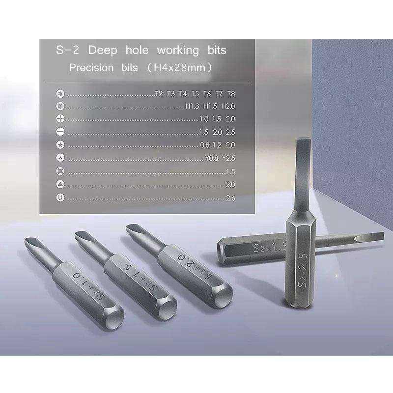 JAKEMY JM-8168 24 in 1 Precision Magnetic Screwdriver Kit with Deep Hole Screw Bits