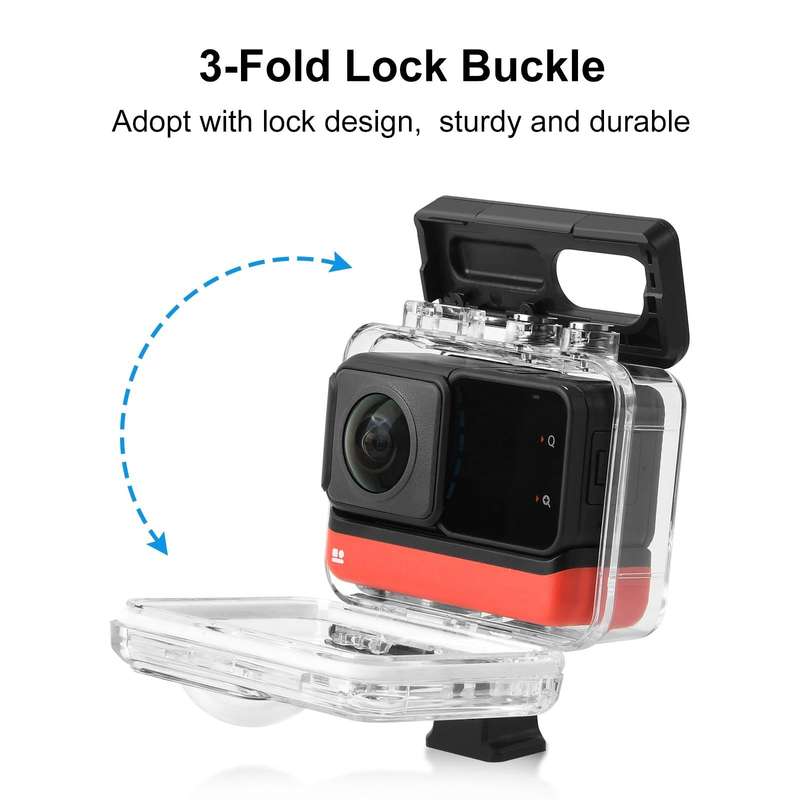 For Insta360 One RS 360 Edition PULUZ 30m Underwater Depth Diving Case Waterproof Housing