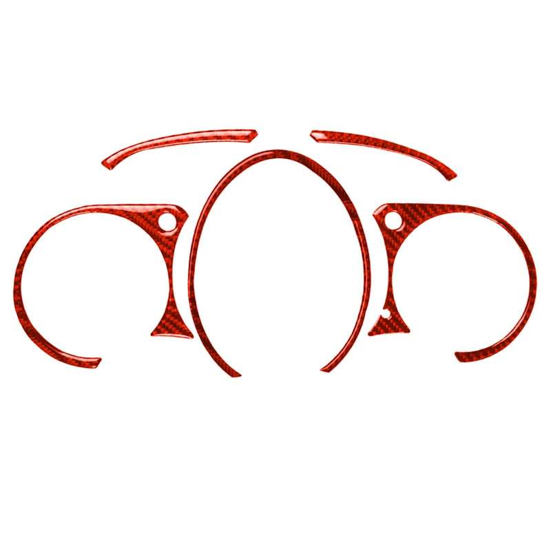 5 in 1 Car Carbon Fiber Speed Dashboard Decorative Sticker for Nissan 370Z / Z34 2009-, Left and ...